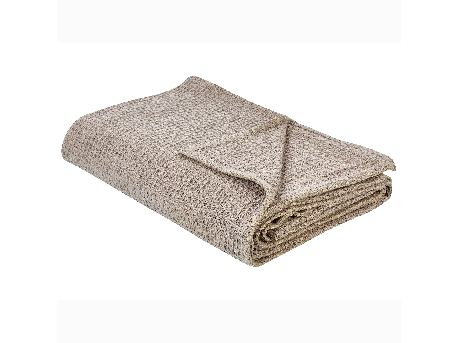 Bedspread RAGALA Cotton 200 x 220 cm Taupe