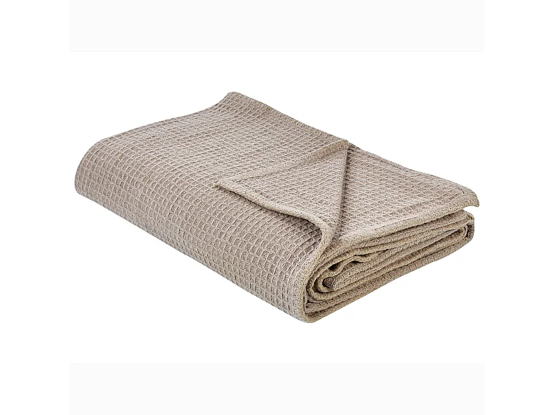 Tagesdecke RAGALA Baumwolle 200 x 220 cm Taupe