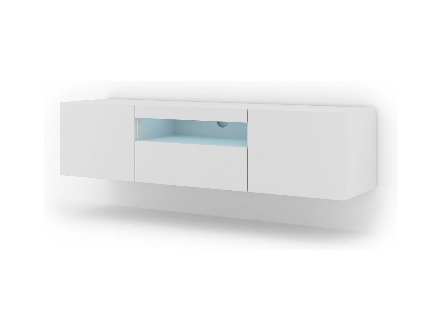 Meuble Tv AURA RTV150 3D 150x37x42 Blanc