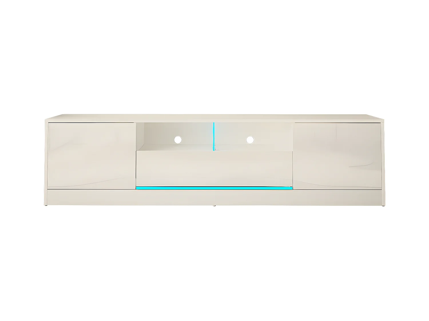 Meuble Tv DISPARO RTV200 2D 200x34x61 Blanc