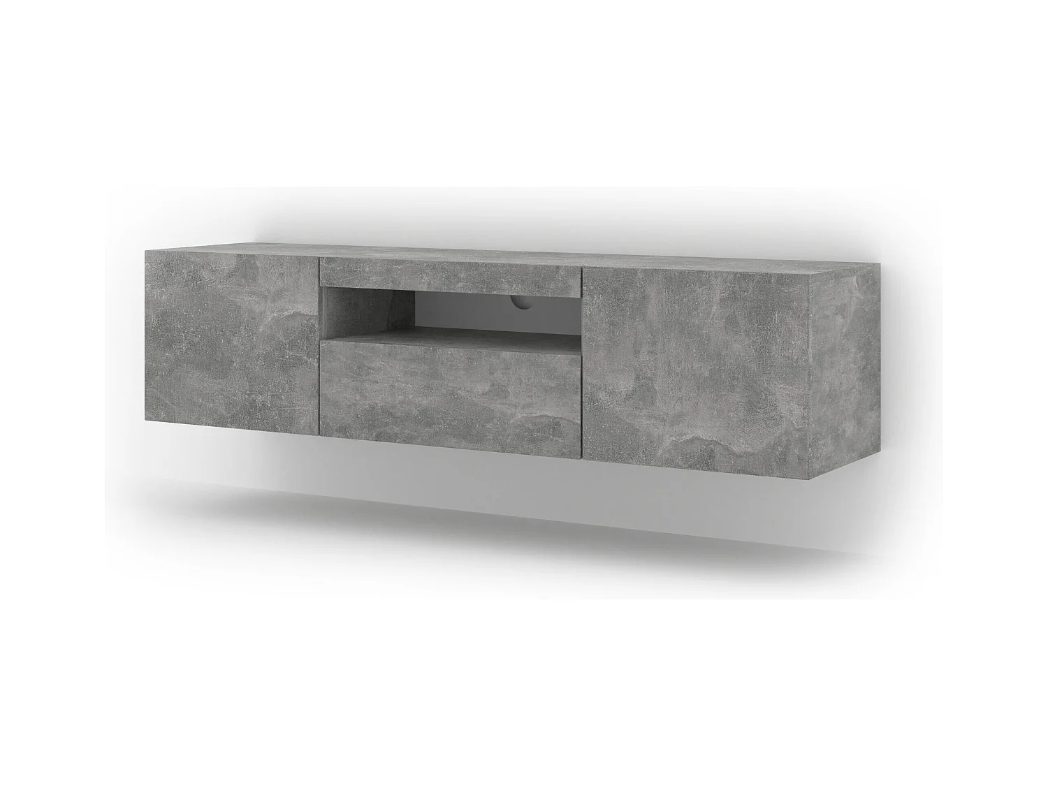 Tv Meubel AURA RTV150 3D 150x37x42 Grijs