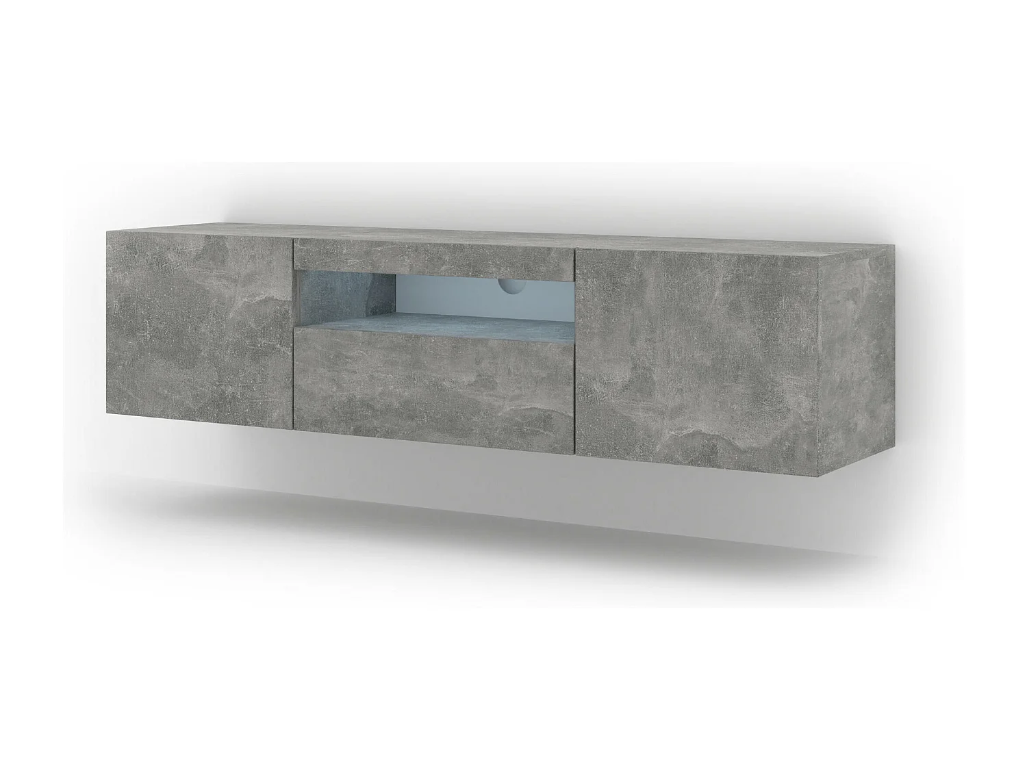 Meuble Tv AURA RTV150 3D 150x37x42 Gris