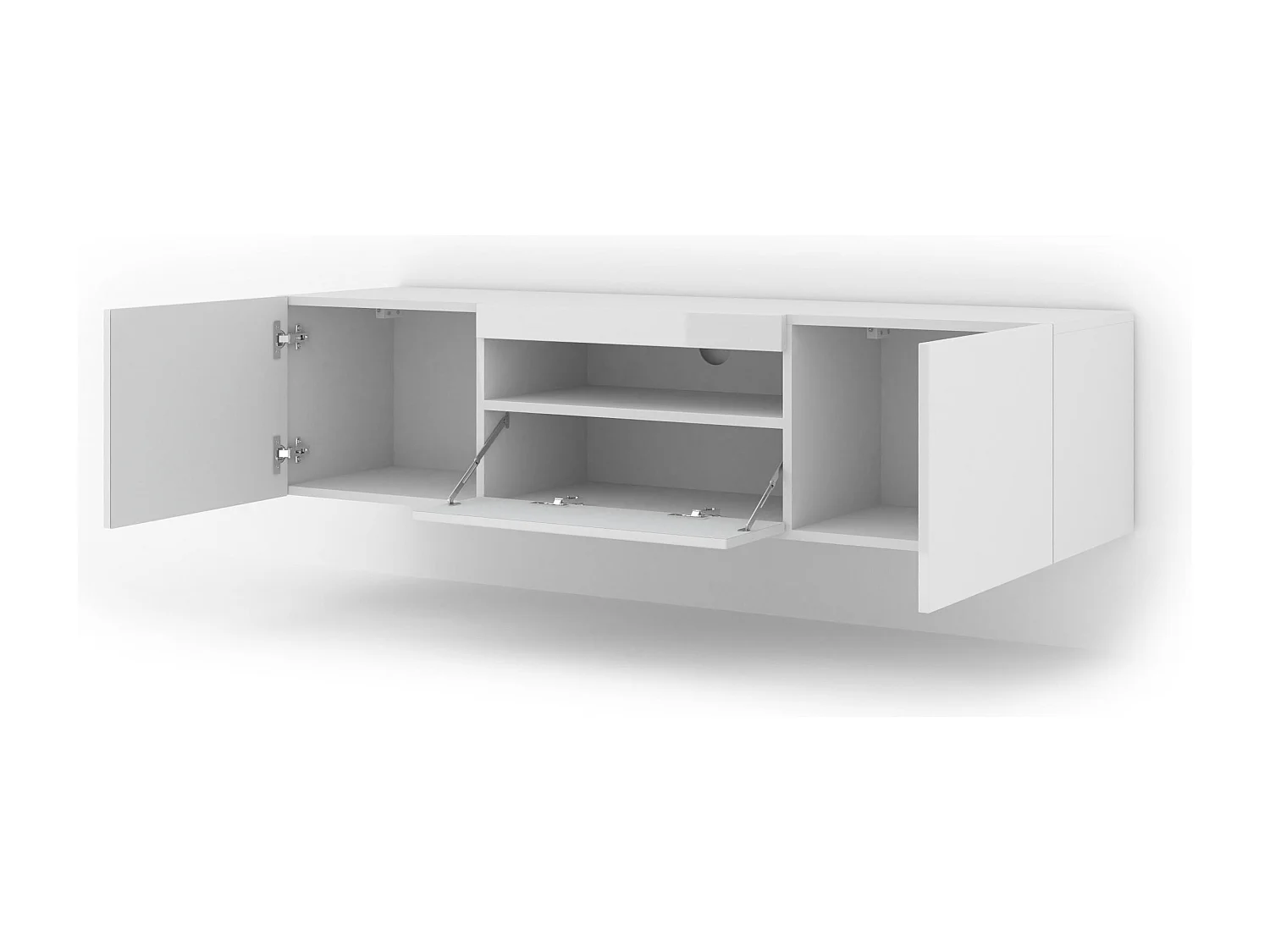 Meuble Tv AURA RTV150 3D 150x37x42 Blanc