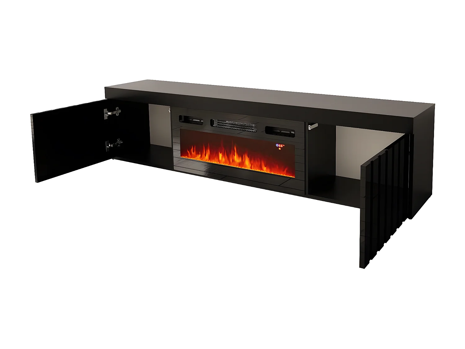 Meuble Tv KNOXVILLE RTV180 2D 180x35x45 Noir