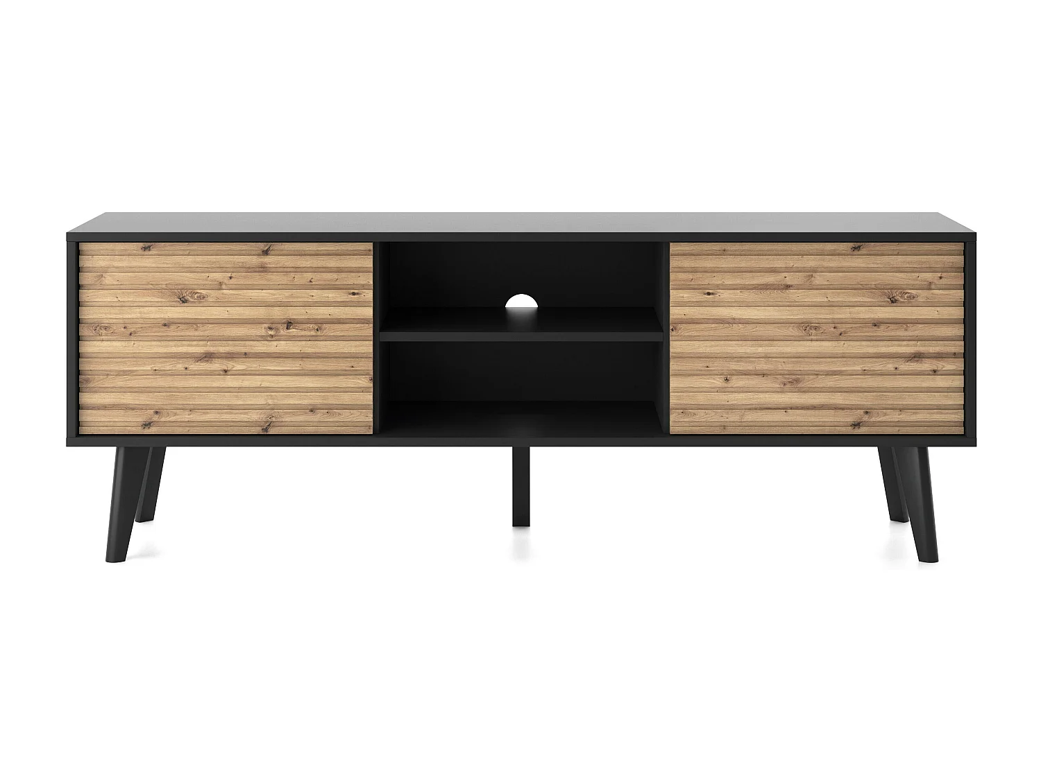 Tv Meubel WILLOW RTV154 2D 154x39x56 Zwart