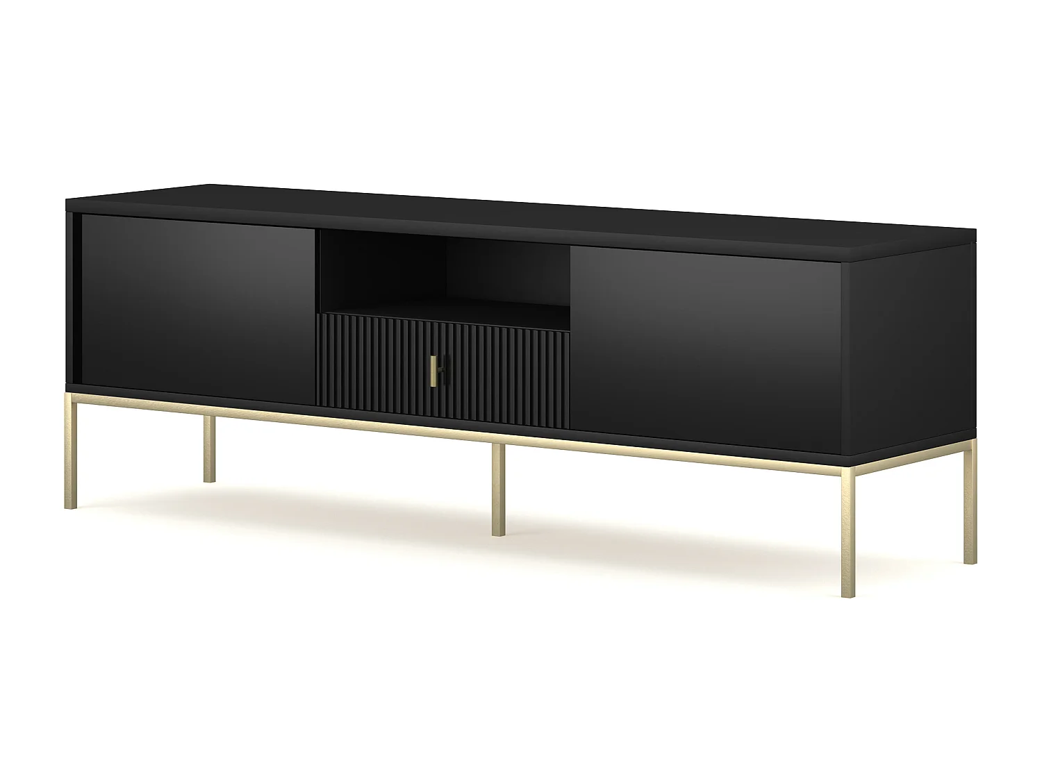 Tv Meubel MAGGIORE RTV154 2D1D 154x39x53 Zwart