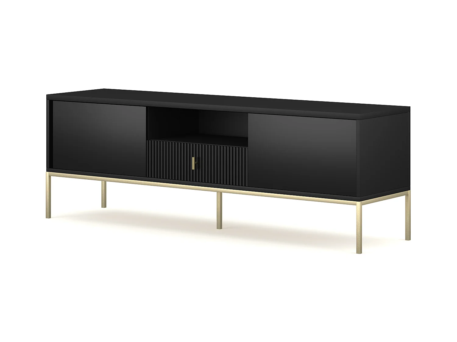 Tv Meubel MAGGIORE RTV154 2D1D 154x39x53 Zwart