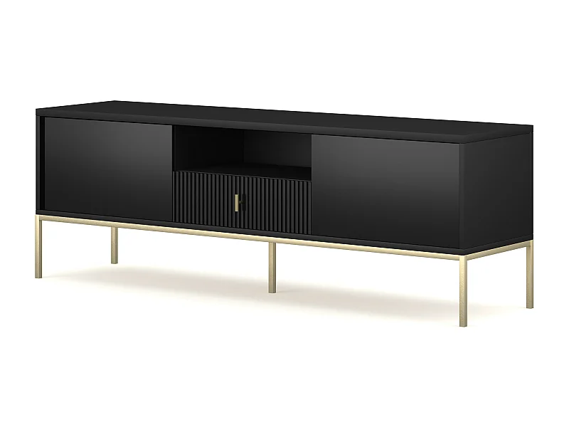 Meuble Tv MAGGIORE RTV154 2D1D 154x39x53 Noir