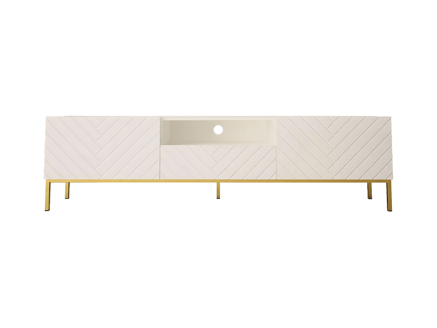 Meuble Tv GALA RTV190 2D1D 190x37x52 Blanc