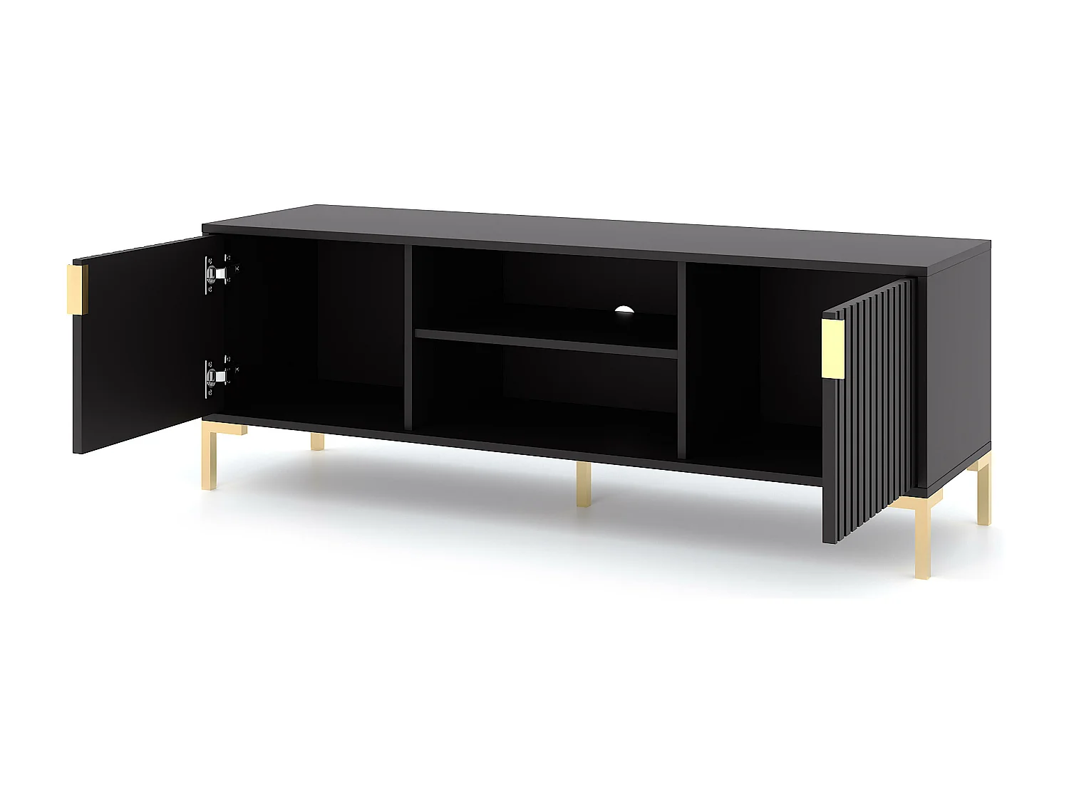 Movel Tv FLINN RTV140 2D 140x40x50 Preto