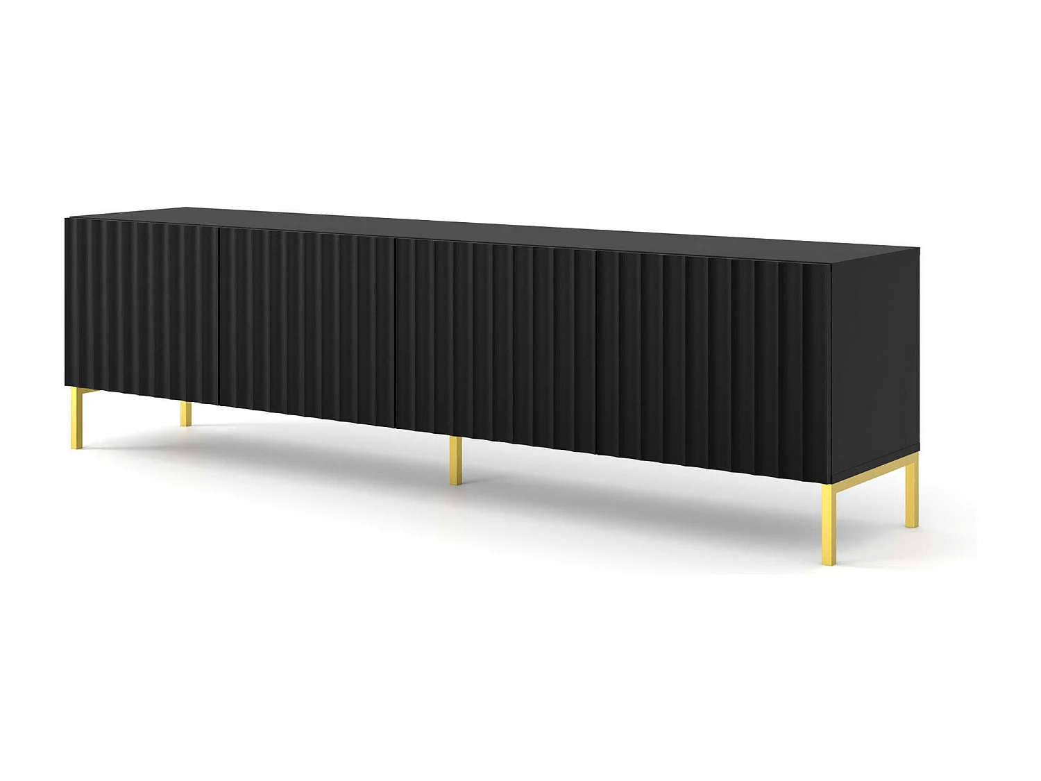 Tv Meubel WAVE RTV200 4D 200x42x56 Zwart