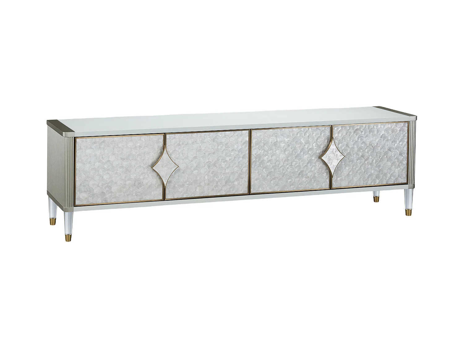 Meuble Tv STILIG RTV200 4D 200x40x55 Blanc