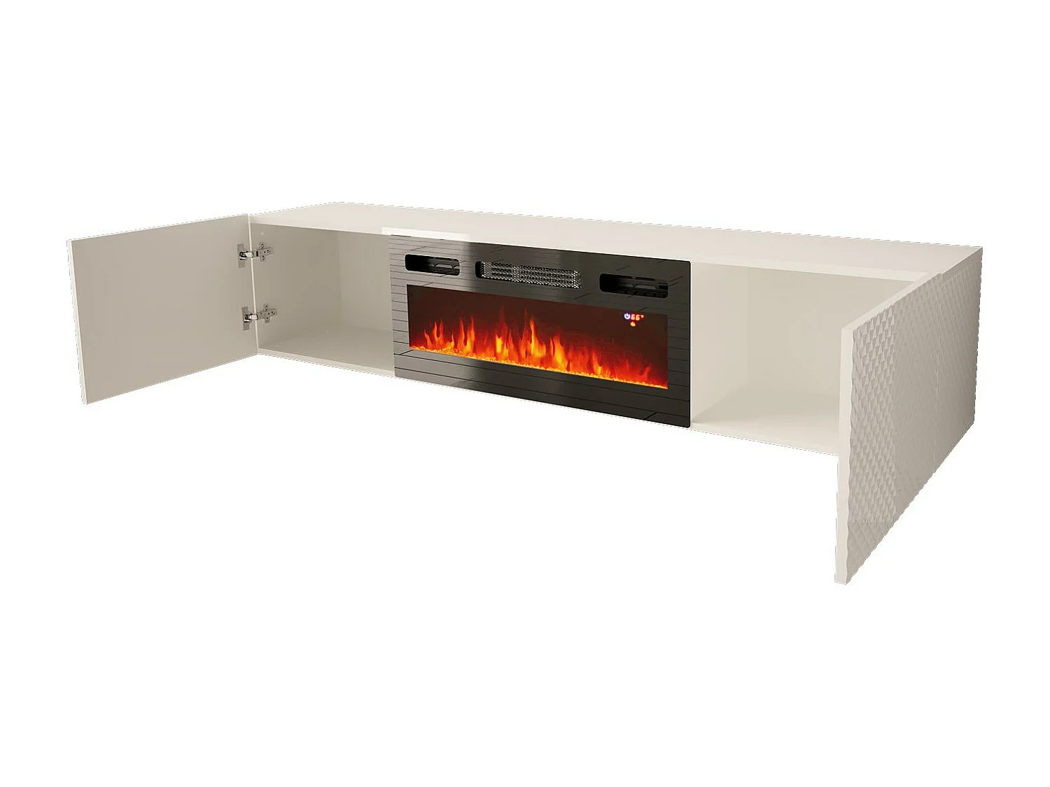 Meuble Tv CARBON RTV180 2D 180x35x38 Blanc