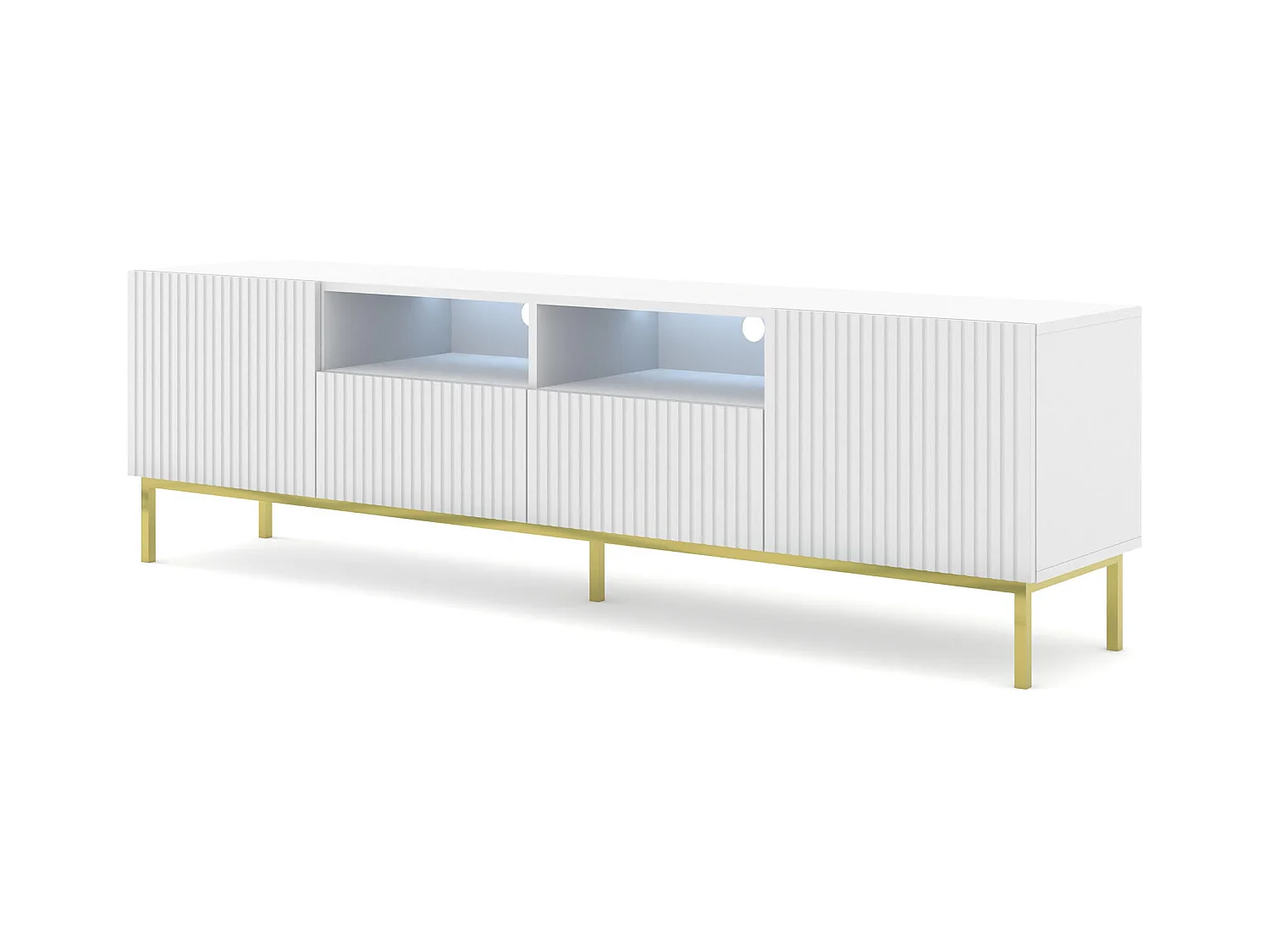 Meuble Tv RAVENNA BCK RTV200 2D2D 200x42x58 Blanc