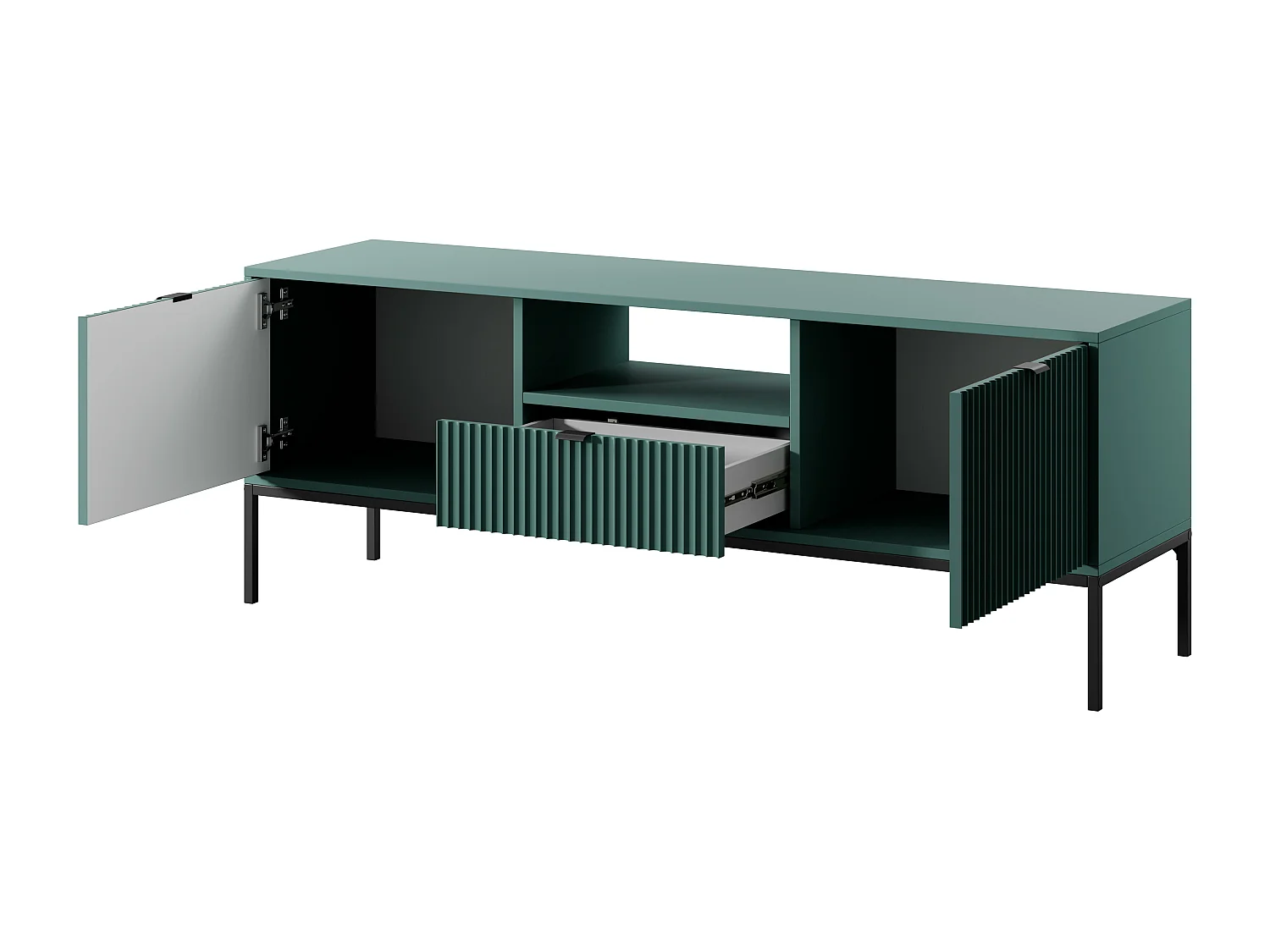 Tv Meubel AVON RTV154 2D1D 154x39x56 Groen