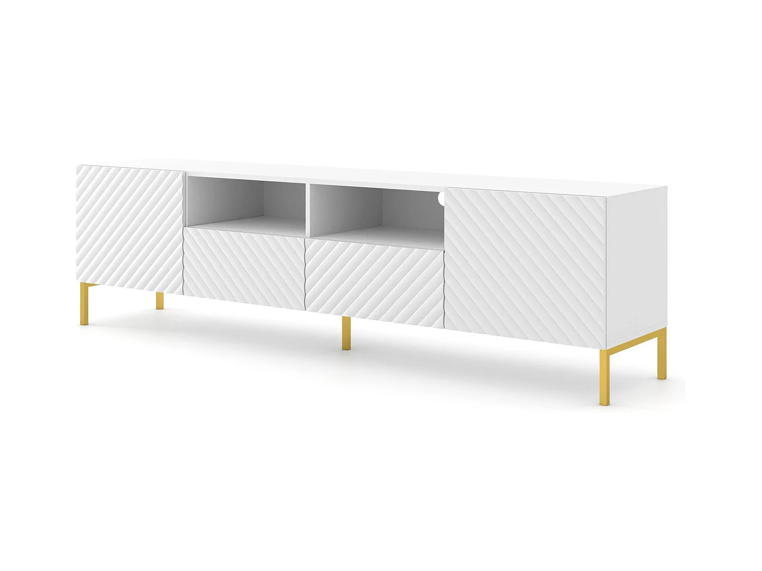 Meuble Tv SURF RTV200 2D2D 200x42x56 Blanc