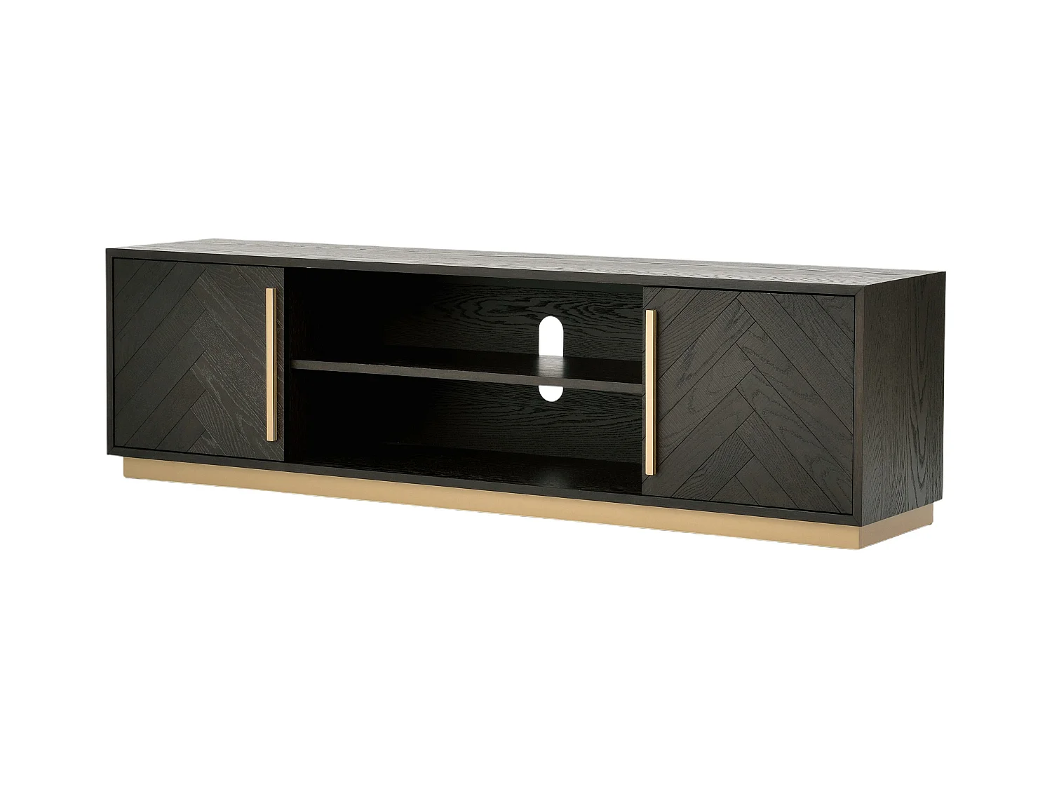 Tv Meubel SEVILLE RTV180 2D 180x38x50 Zwart