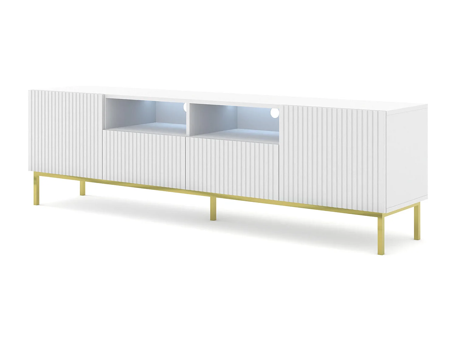 Tv Meubel RAVENNA CCK RTV200 2D2D 200x42x58 Wit