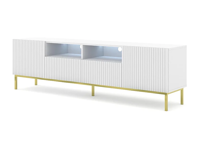 Meuble Tv RAVENNA CCK RTV200 2D2D 200x42x58 Blanc