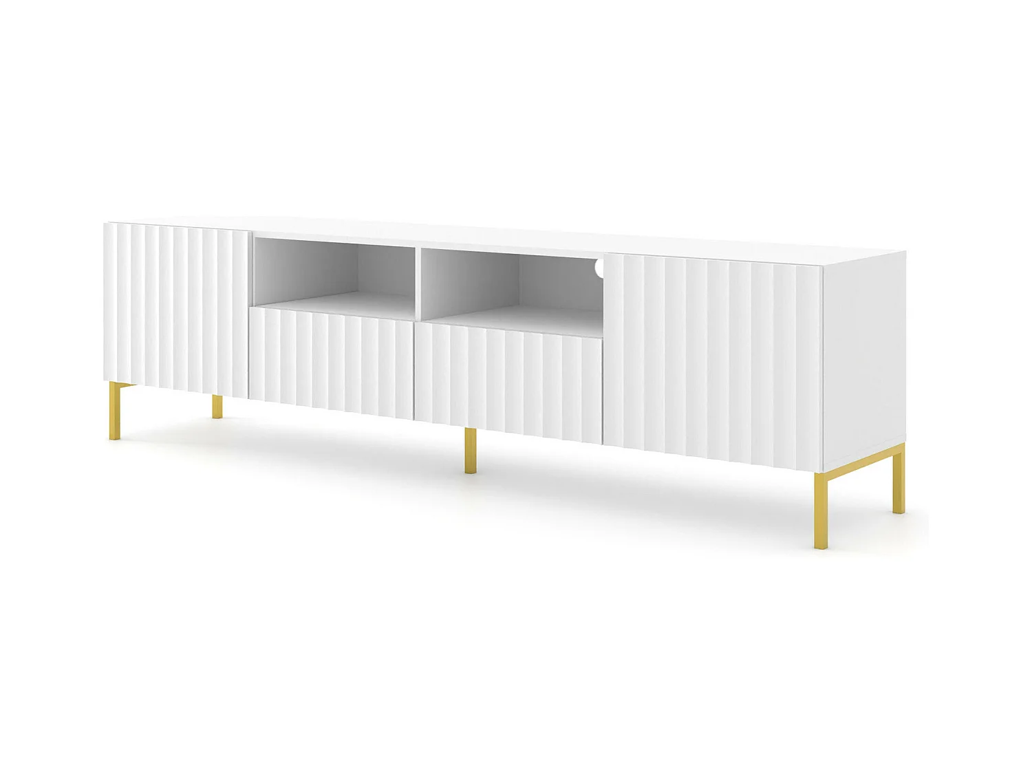 Meuble Tv WAVE RTV200 2D2D 200x42x56 Blanc