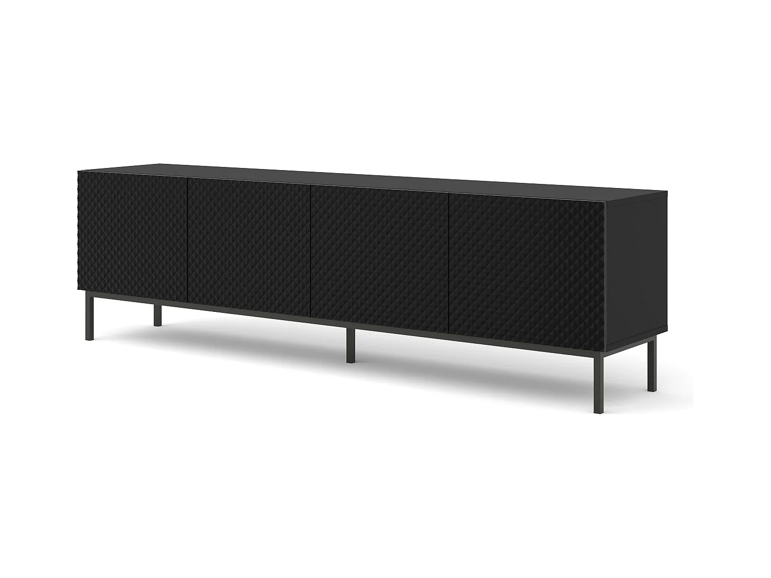 Meuble Tv RAVENNA C RTV200 4D 200x42x58 Noir