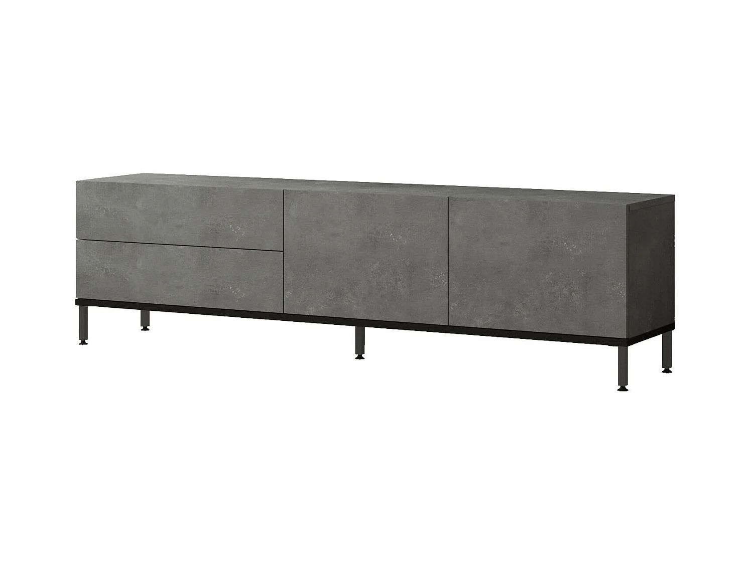 Meuble Tv LUVIO RTV170 3D 170x36x46 Gris