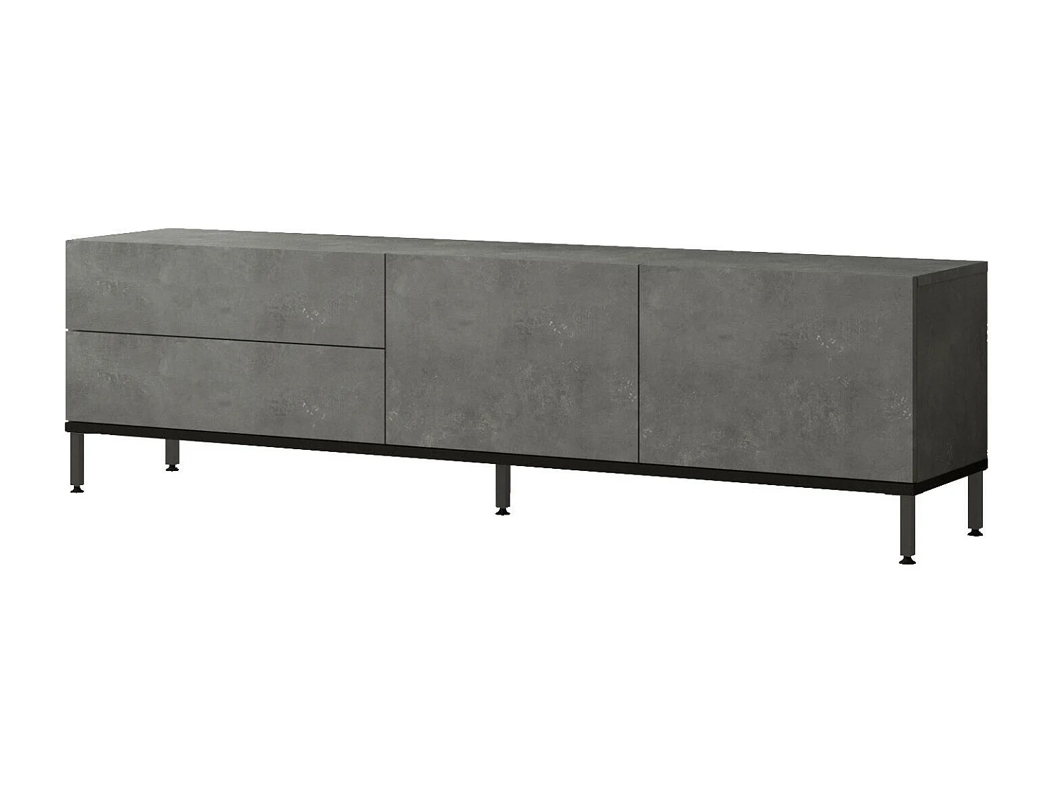 Meuble Tv LUVIO RTV170 3D 170x36x46 Gris