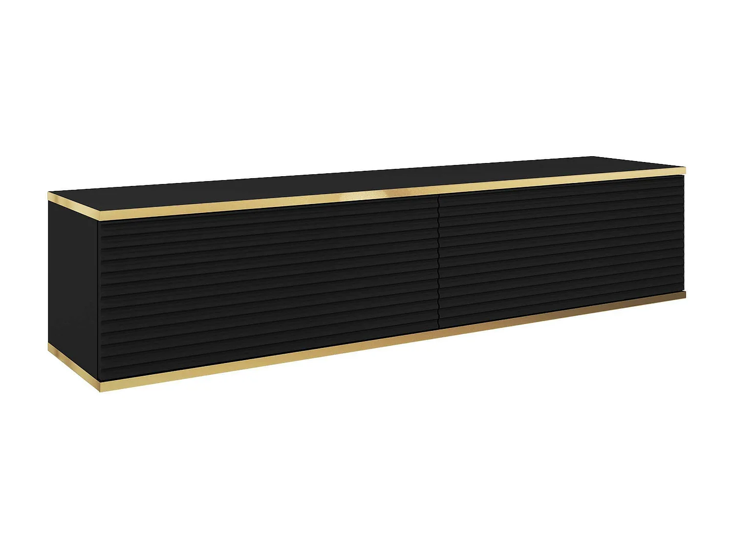 Meuble Tv ORO MDF RTV135 2D 135x32x30 Noir