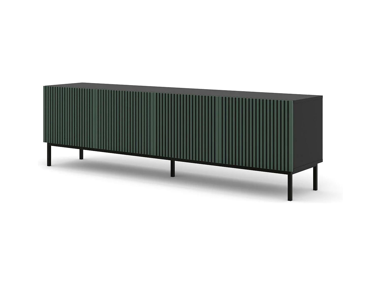 Meuble Tv RAVENNA F RTV200 4D 200x42x58 Noir
