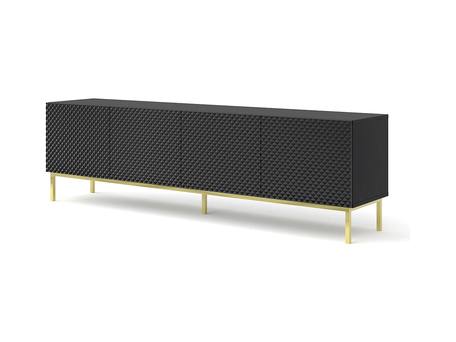 Meuble Tv RAVENNA C RTV200 4D 200x42x58 Noir