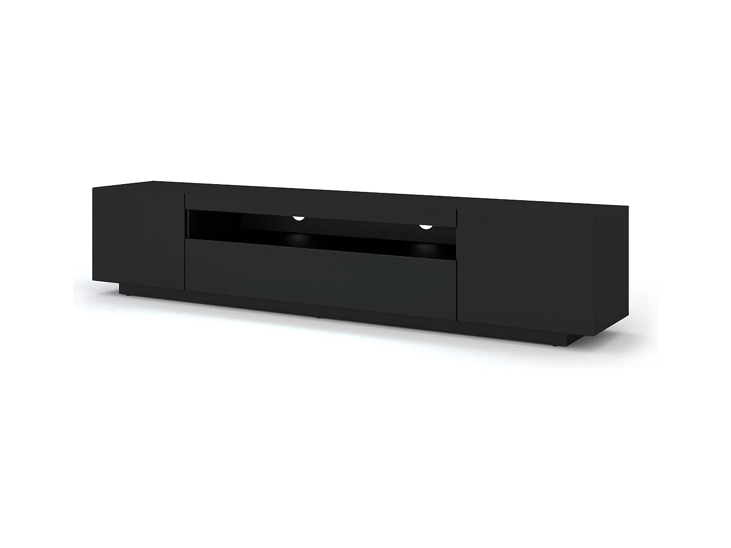 Meuble Tv AURA RTV200 3D 200x37x42 Noir