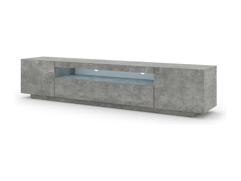 Meuble Tv AURA RTV200 3D 200x37x42 Gris