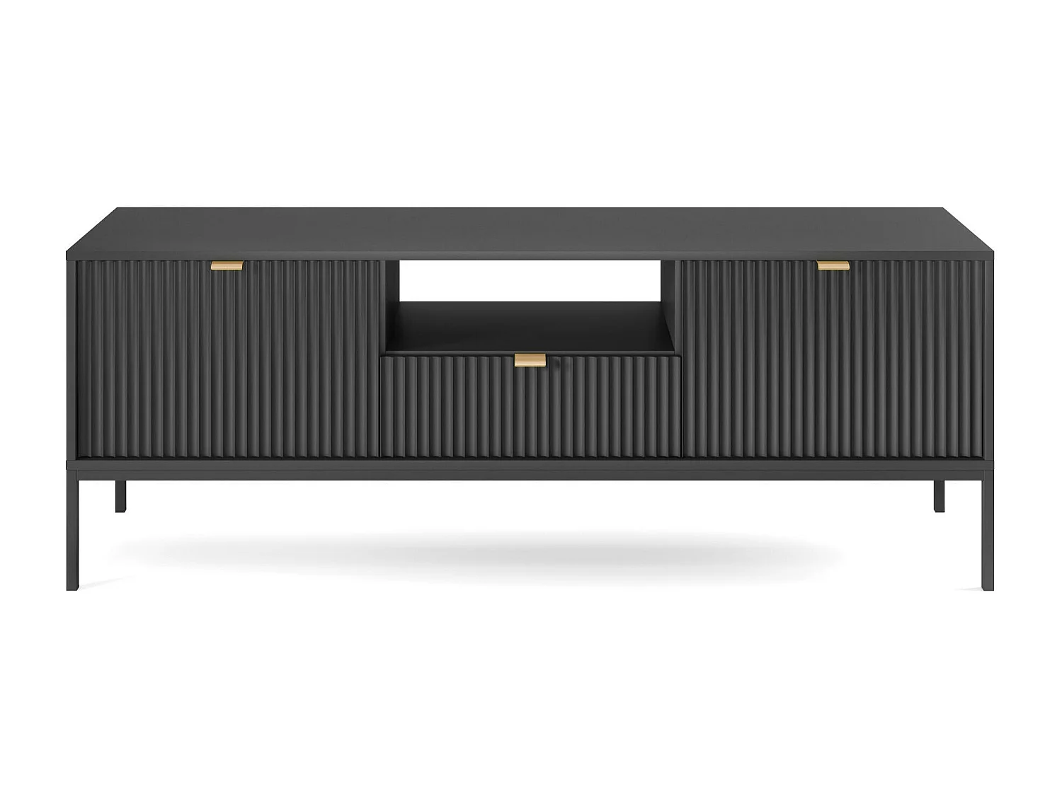 Tv Meubel AVON RTV154 2D1D 154x39x56 Zwart