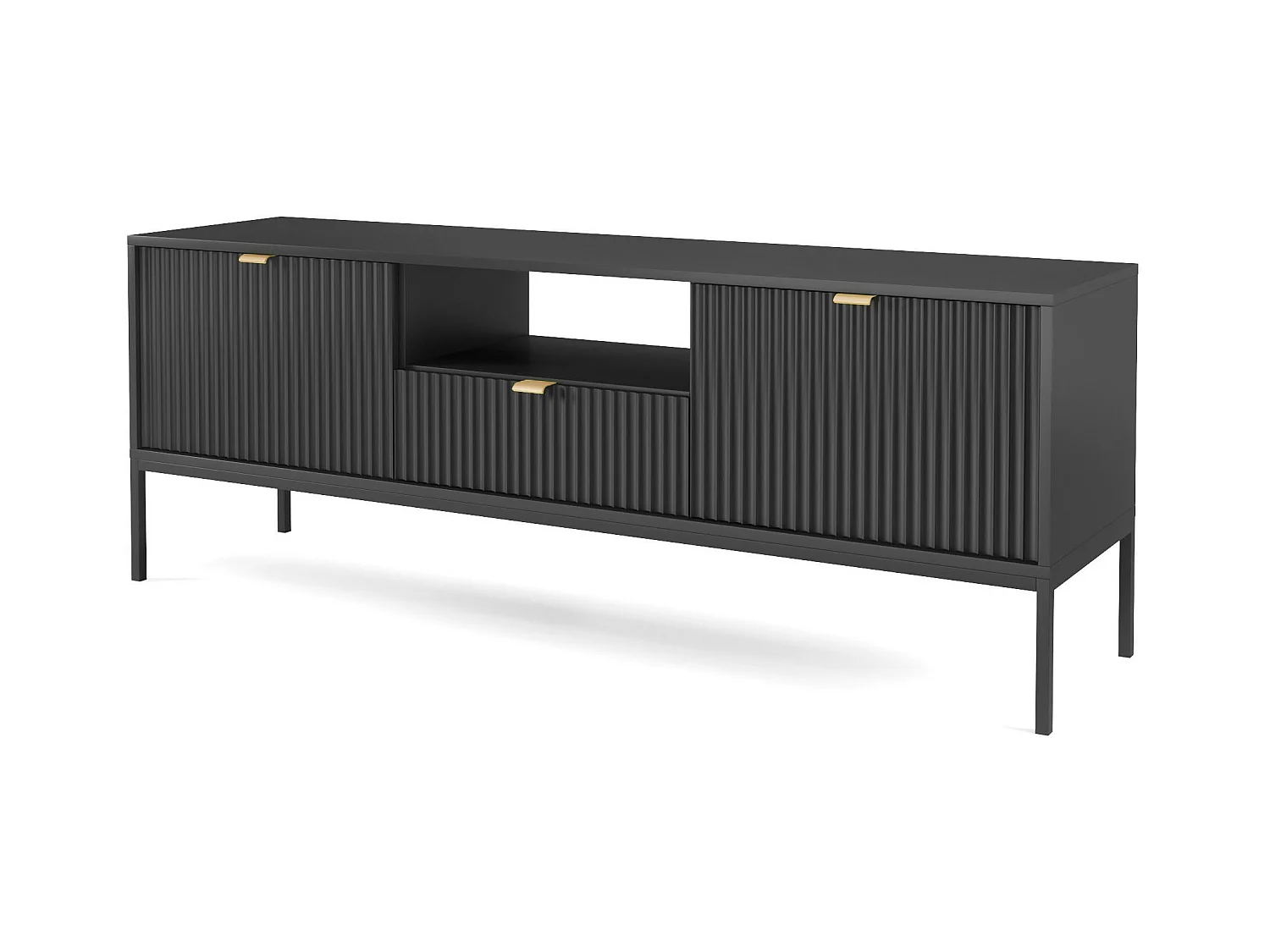 Meuble Tv AVON RTV154 2D1D 154x39x56 Noir