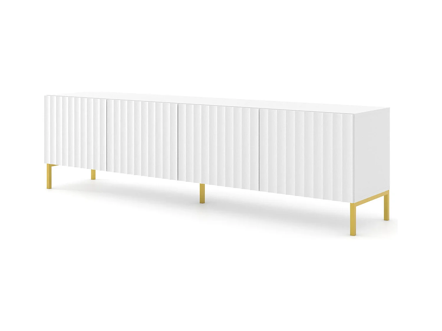 Meuble Tv WAVE RTV200 4D 200x42x56 Blanc
