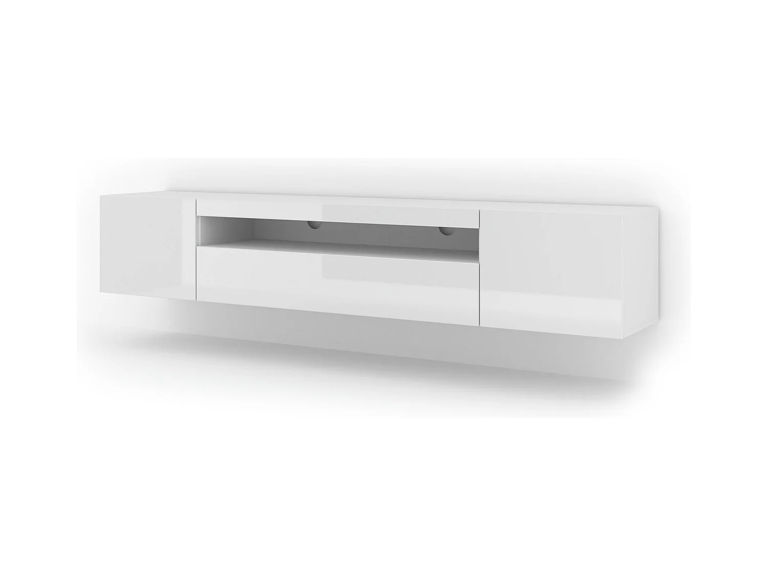 Meuble Tv AURA RTV200 3D 200x37x42 Blanc