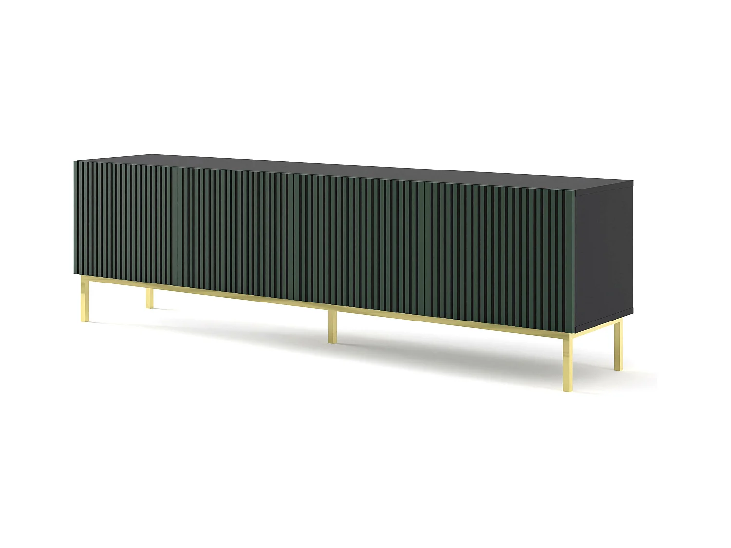 Tv Meubel RAVENNA F RTV200 4D 200x42x58 Zwart