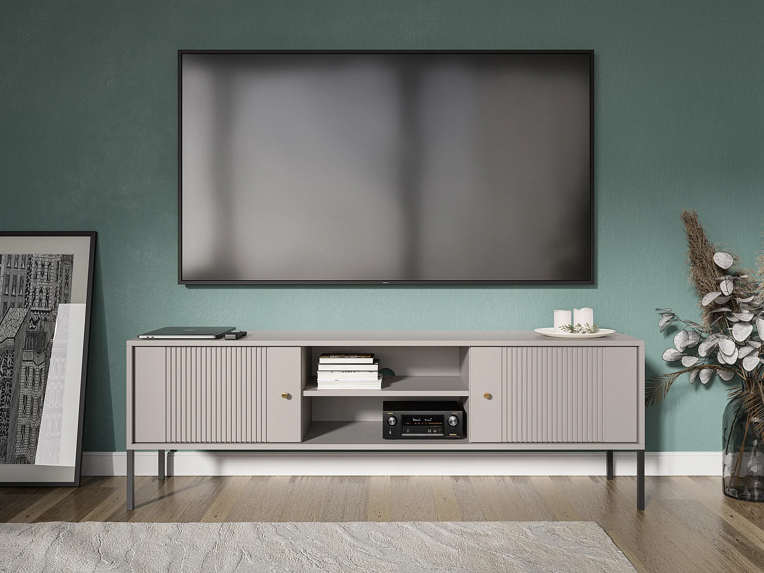 Tv Lowboard ISEO RTV154 2D 154x50x50 Beige