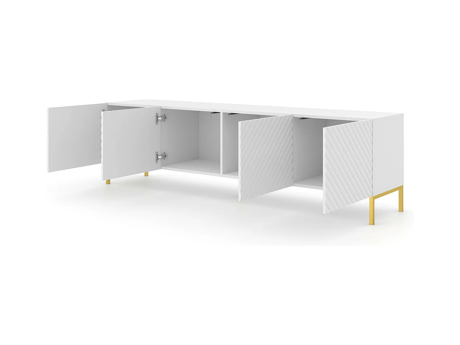 Meuble Tv SURF RTV200 4D 200x42x56 Blanc