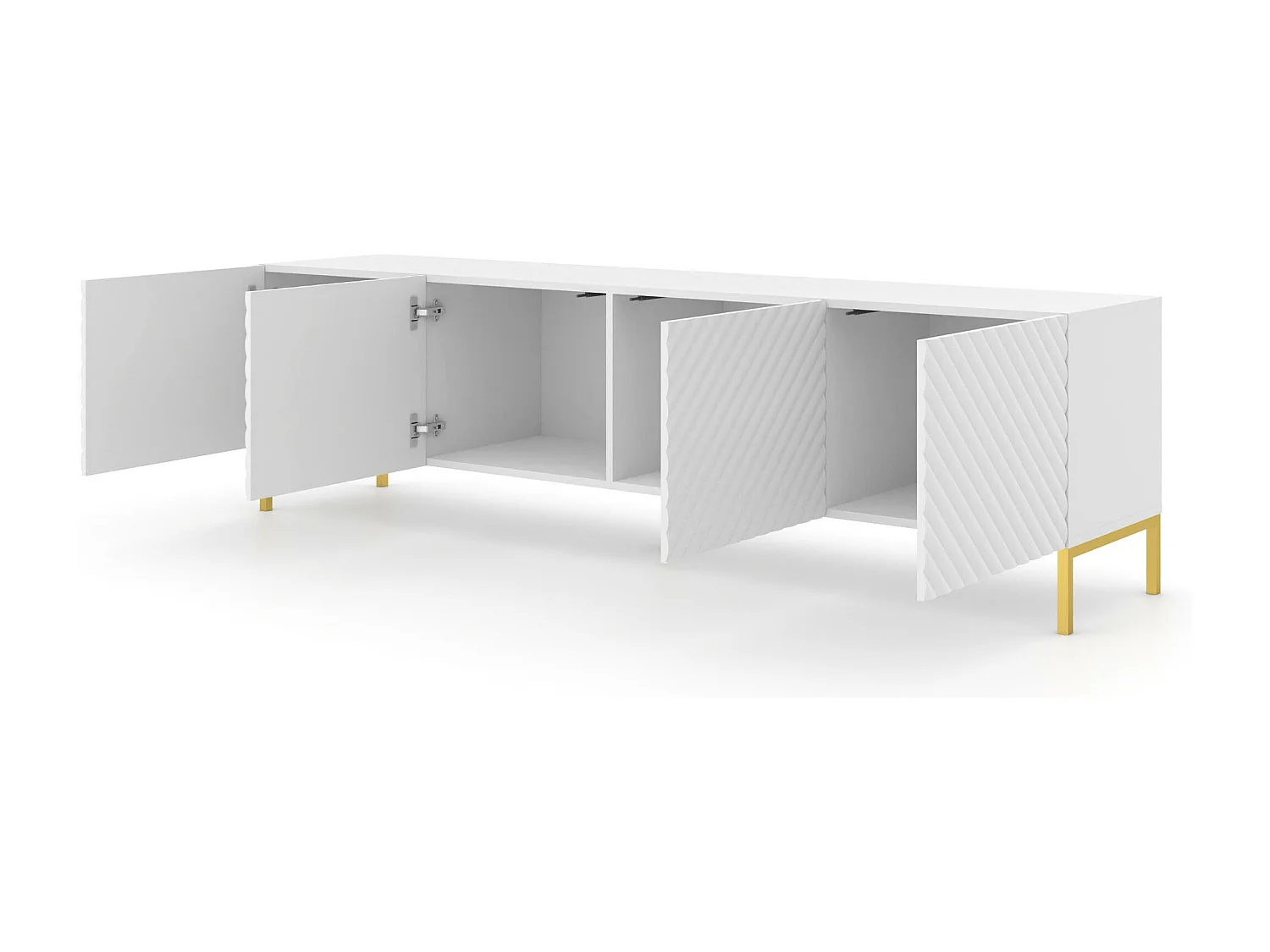 Meuble Tv SURF RTV200 4D 200x42x56 Blanc