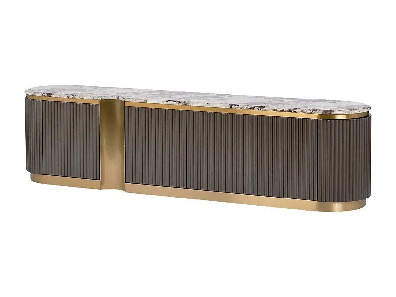 Meuble Tv STILIG RTV200 4D 200x40x50 Grisfoncé