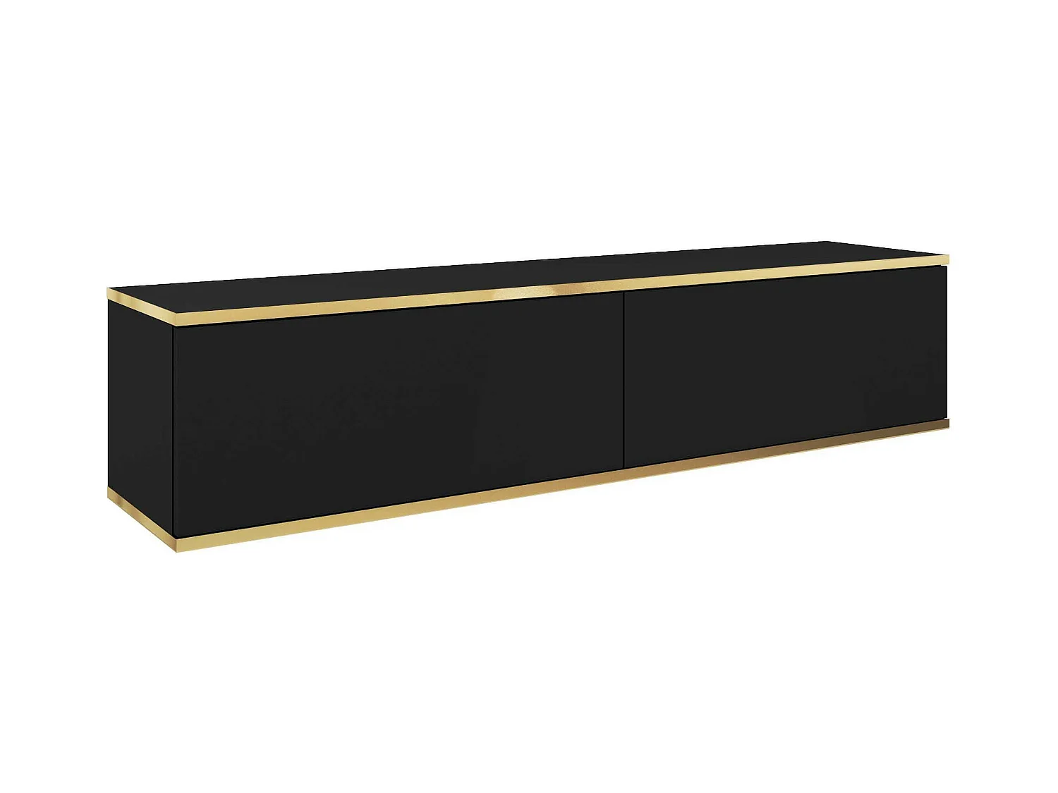 Tv Meubel ORO RTV135 2D 135x32x30 Zwart