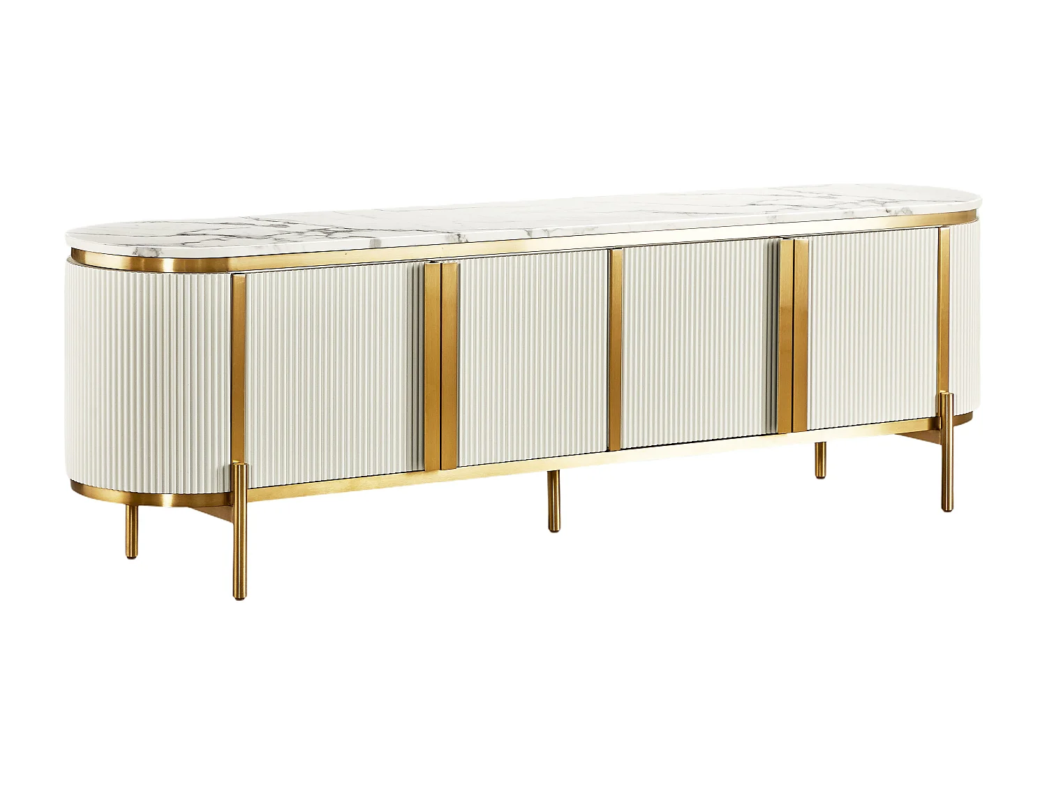 Meuble Tv STILIG RTV200 4D 200x40x60 Blanc