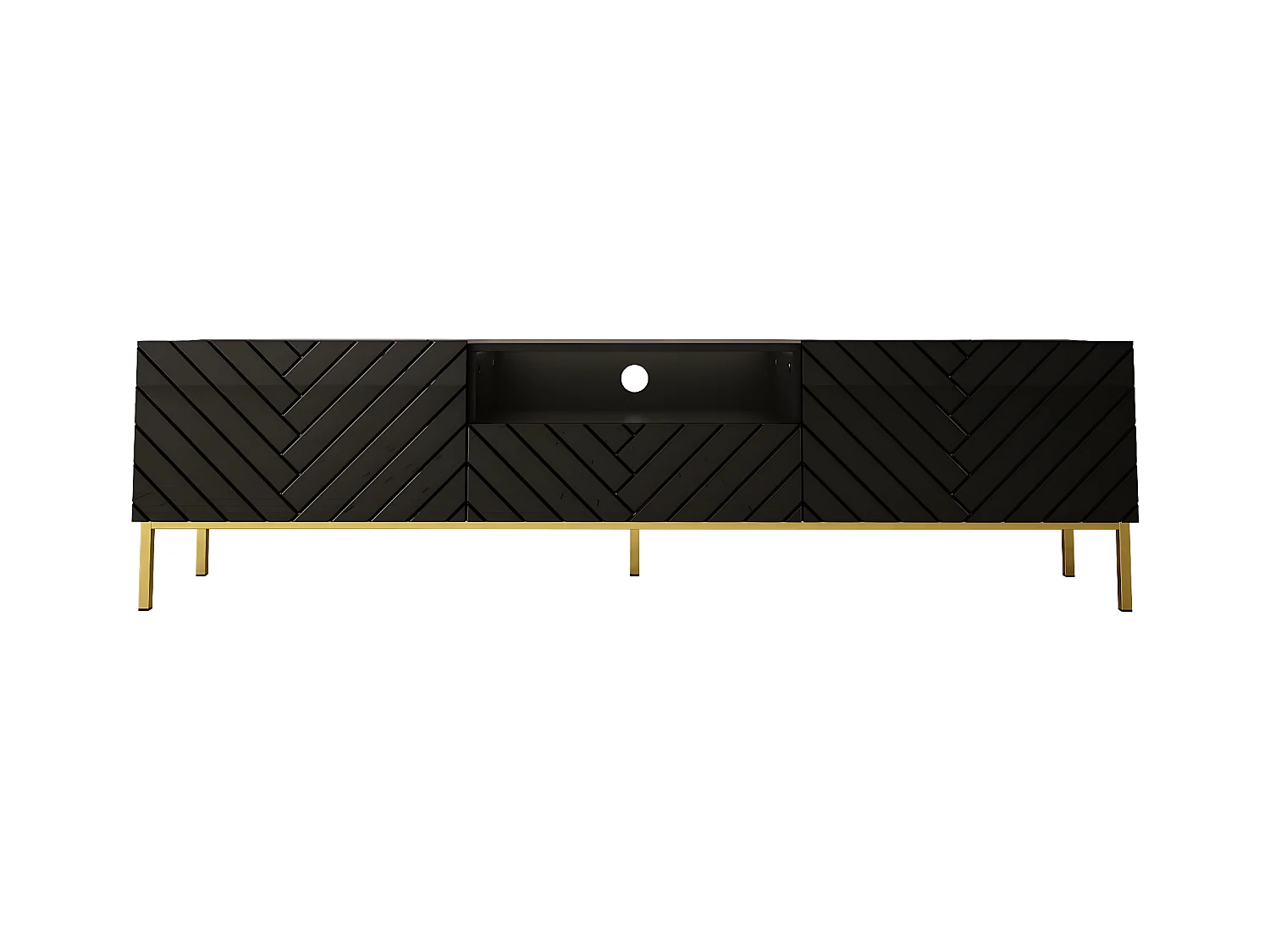 Meuble Tv GALA RTV190 2D1D 190x37x52 Noir