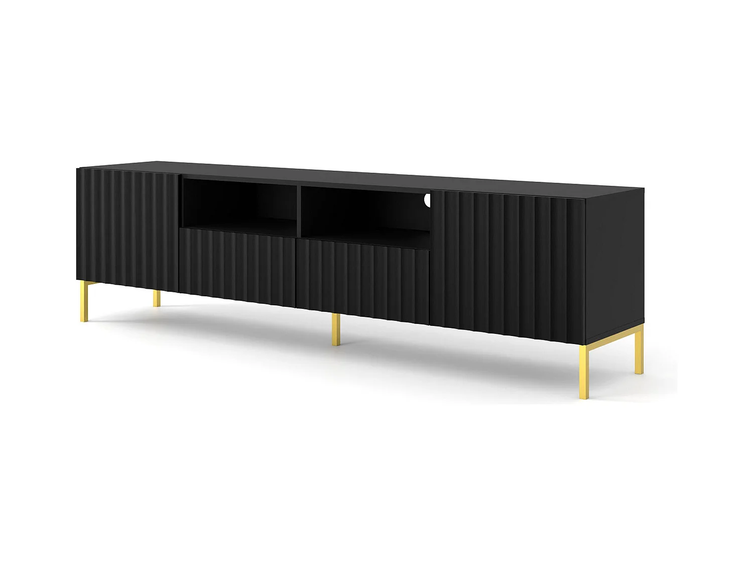 Meuble Tv WAVE RTV200 2D2D 200x42x56 Noir