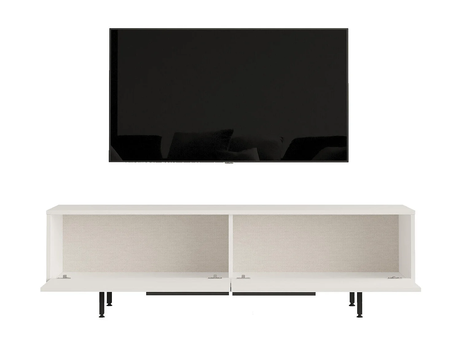 Meuble Tv OCEAN RTV160 2D 160x36x45 Blanc