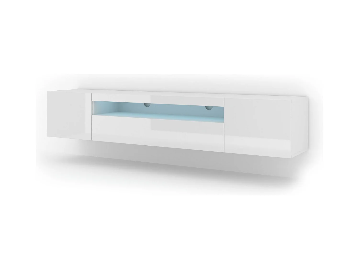 Meuble Tv AURA RTV200 3D 200x37x42 Blanc