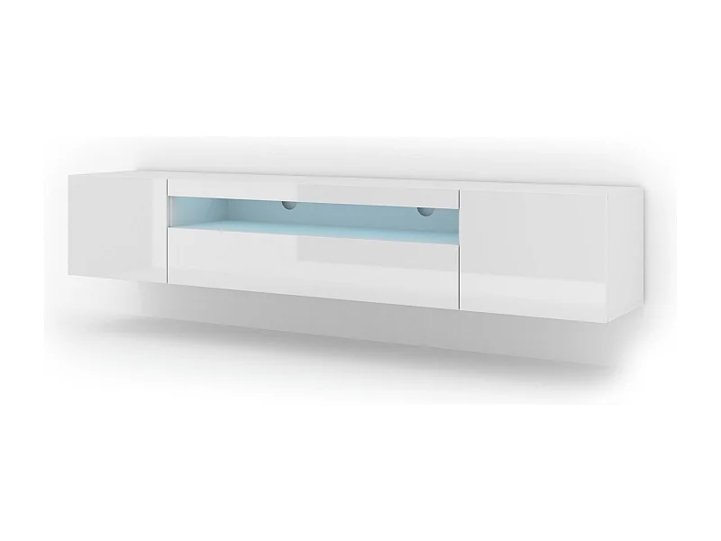 Meuble Tv AURA RTV200 3D 200x37x42 Blanc