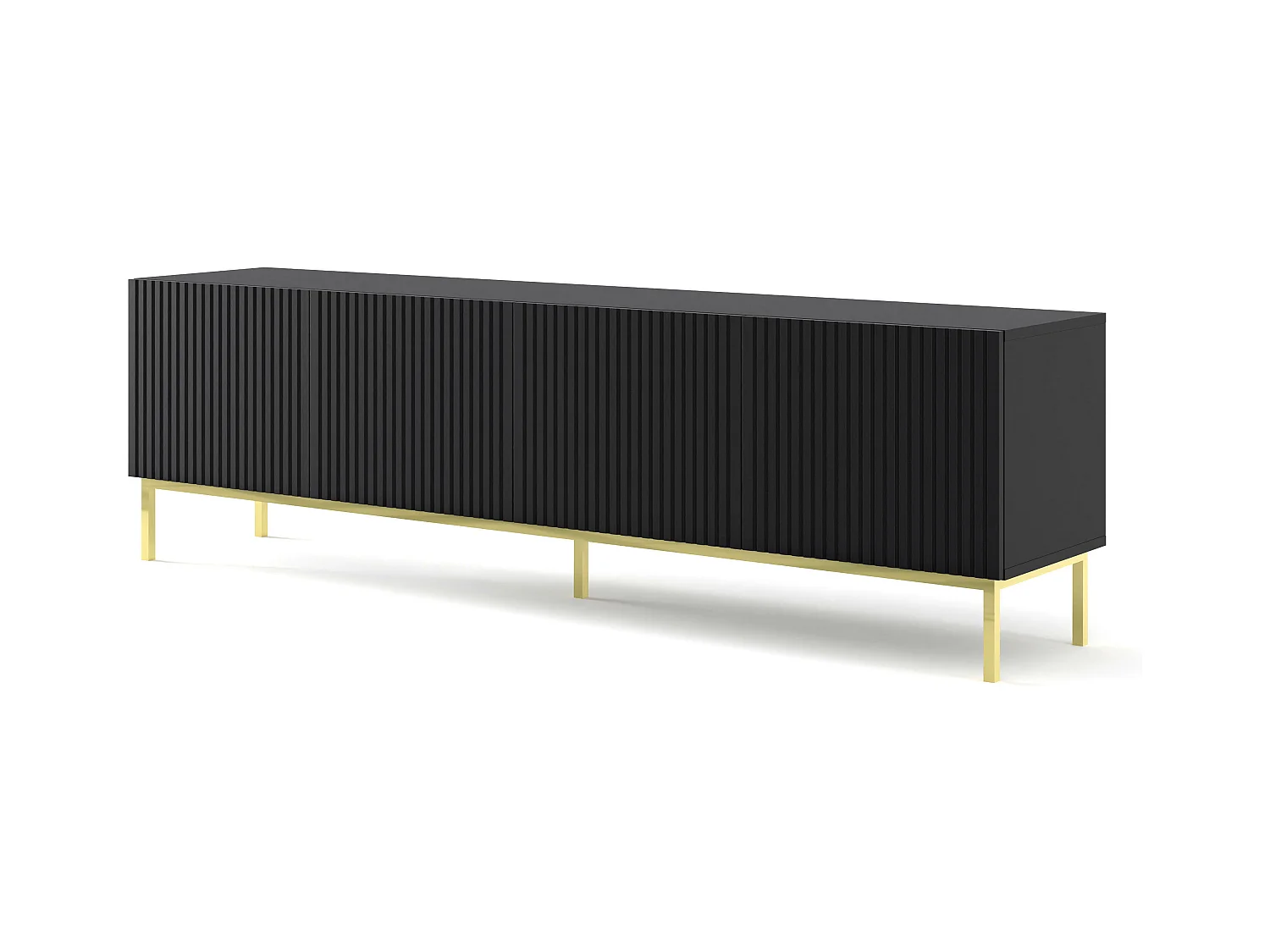 Meuble Tv RAVENNA B RTV200 4D 200x42x58 Noir