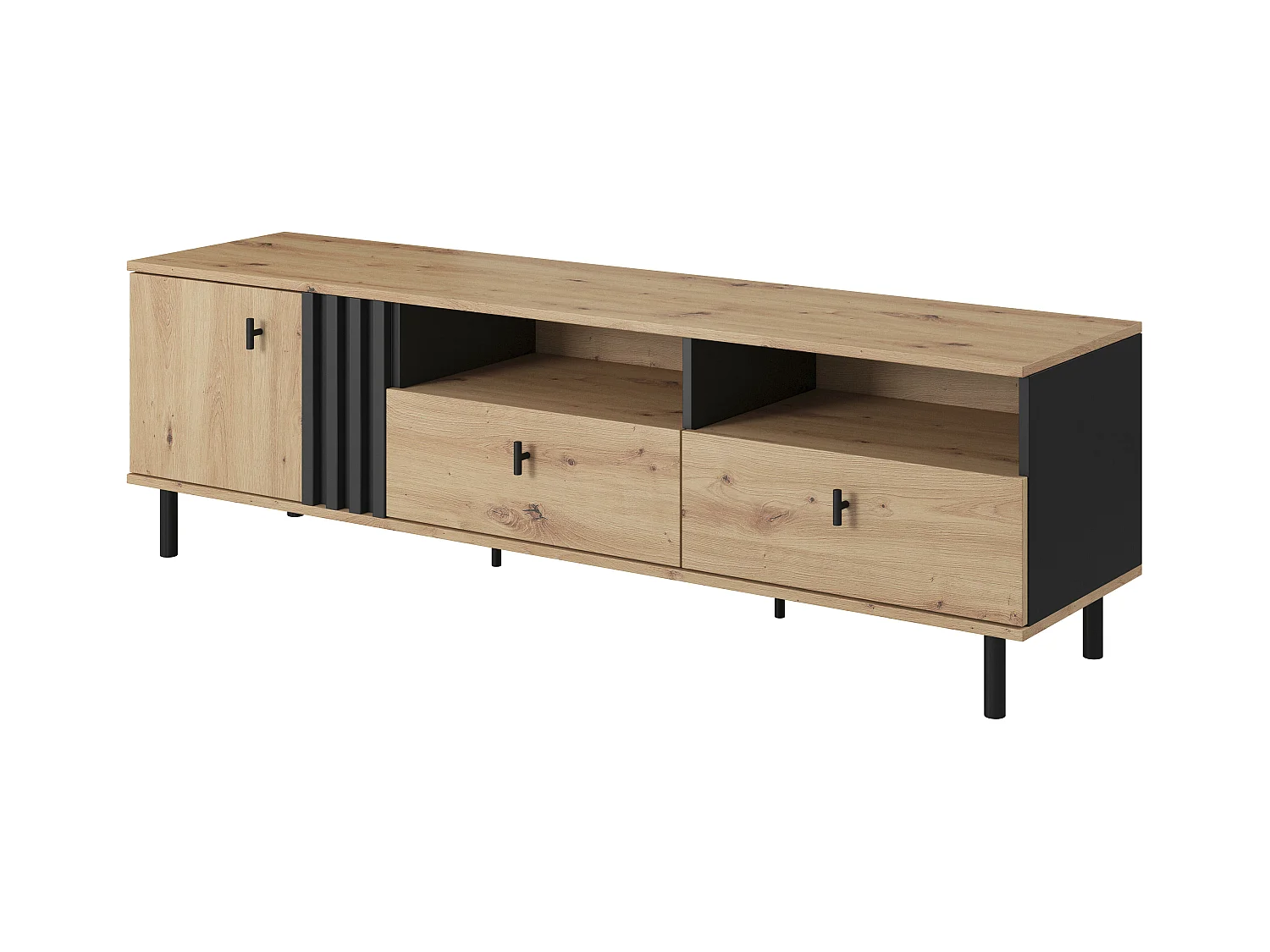 Meuble Tv MADIS RTV165 1D2D 165x40x50 Beige